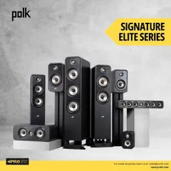 The Polk Signature Elite Series is a comprehensive audio solution, featuring tower speakers, center channels, bookshelf units, and soundbars. This collection allows you to build a sonically matched system for unparalleled, immersive sound in movies, music, and more.