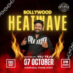 Poster for a "Bollywood Heatwave" night I hosted. These nights are all about non-stop, high-energy Bollywood music.