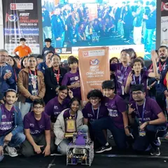 This is what success looks like. Here, our students celebrate a massive victory at the FIRST Tech Challenge India Championship, where six of our teams, including five rookie teams, won six awards.