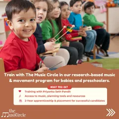 Our teacher training is a complete package designed for your success. You get direct training with me, access to our proprietary music and resources, and a two year apprenticeship with placement support to launch your career.