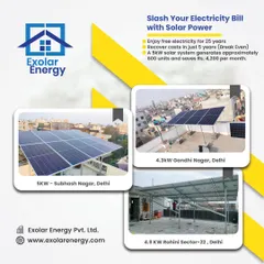 See the results for yourself. This collage showcases several of our completed residential projects in Delhi, demonstrating how systems of different sizes are helping homeowners slash their electricity bills and achieve energy independence.