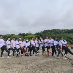 The Deer Angels team striking a pose during our outdoor group activity. We are stronger and happier together.