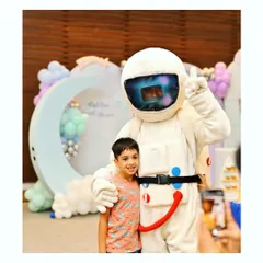 A duplicate image of the astronaut mascot, a perfect addition to any space-themed event.