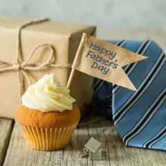 A simple cupcake can be the perfect way to celebrate a special person. This Father's Day cupcake is a thoughtful, personal-sized treat to honor dads on their special day.