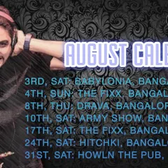 My full gig calendar for August. A busy month means more opportunities to make people dance.
