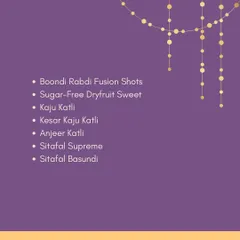 A glimpse into my Diwali dessert menu, featuring traditional Indian sweets like Kaju Katli and Sitafal Basundi, alongside modern fusion creations like Boondi Rabdi Fusion Shots.