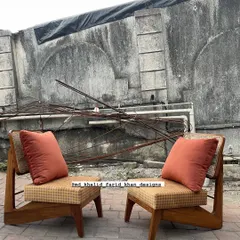 The 'Kangaroo' chairs with custom cushions added for extra comfort. I can create these in any fabric to match your decor.