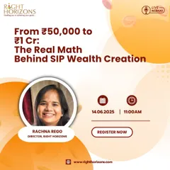 How can a modest start of 50,000 grow into 1 crore? In this webinar, our Director Rachna Rego uncovers the real math and mindset behind successful SIP investing, perfect for turning small steps into big financial milestones.