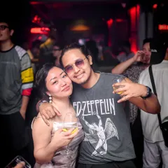 A couple enjoying the music and drinks at Decibleone. My goal is to create a space where people can connect.
