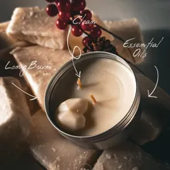 I focus on three simple things: a clean burn, a long-lasting flame, and scents derived purely from essential oils. I use 100% natural soy wax to ensure you get a toxin-free experience without any headaches, just pure aromatherapy.