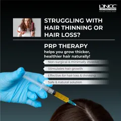 If you are struggling with hair thinning, PRP therapy is a safe, natural, and minimally invasive solution. This treatment uses your body's own growth factors to stimulate hair growth and help you grow thicker, healthier hair.