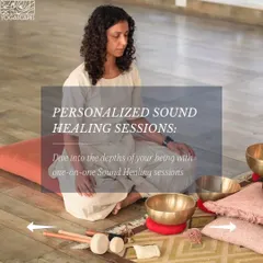 My personalized sound healing sessions are a core part of my retreats and private practice. They offer a sanctuary of tranquility, providing a deep, soulful recharge from the hustle of life.