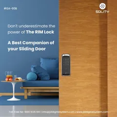 Sliding doors require specialized security, and our Solity RIM lock is the perfect solution. This compact yet powerful lock provides the same high level of digital security and keyless convenience for your sliding glass doors, patios, or office partitions.