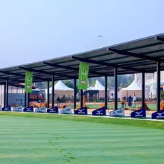 A closer look at our professional driving range bays. We partner with leading brands to provide a top-tier practice environment, ensuring every session is productive.