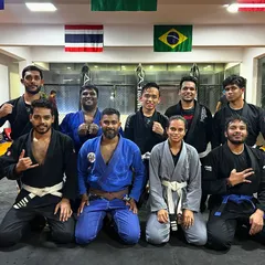 Keeping the tradition alive with our Gi Tuesdays. A great shot of the team after a tough session of learning and rolling in the traditional Jiu-Jitsu uniform.