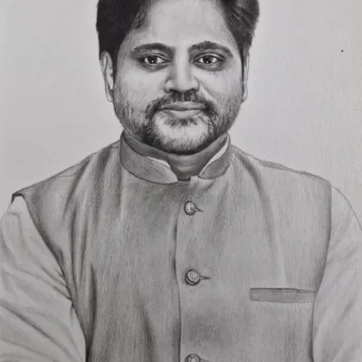 A classic head and shoulders portrait, commissioned by a client. I use careful shading to create a realistic and dignified look.