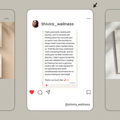 This client's feedback on their panoramic reading truly touched my heart. It’s a powerful reminder that sometimes we just need to feel seen and validated. My sessions are a safe space to voice what's on your mind, even the things you haven't fully clarified for yourself, and find both comfort and direction.