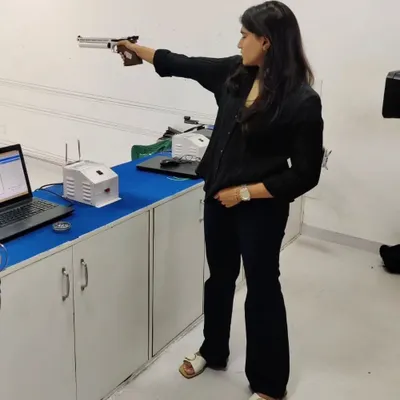 We were honored to host Olympic bound shooter Esha Singh at our academy. It's a privilege to support our national heroes as they prepare to represent India on the world stage.
