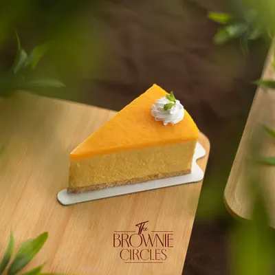 Our Mango Cheesecake is a highlight of the summer season. It's sharp, creamy, and bursting with the flavor of fresh, ripe mangoes.