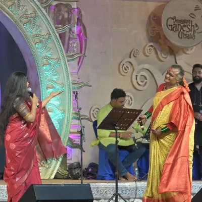 A candid selfie after the inaugural concert of the Jackfruit Festival with my fellow musicians and the respected Shubha Mudgal ma'am. It was a fulfilling and heartwarming evening celebrating the talent of the Srishti kids.