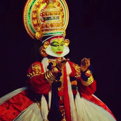 A throwback to my college days, portraying Arjuna from the Geetopadesham in Kathakali. Learning this powerful, traditionally male role under the guidance of Sadanam Balakrishna Asan was an unforgettable experience.