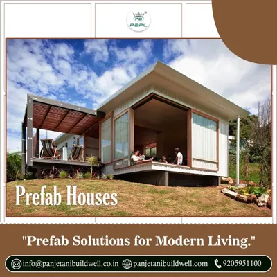 We are redefining modern living with our prefabricated house solutions. This image shows a stylish and contemporary prefab home, highlighting our ability to deliver sustainable, energy-efficient, and quickly assembled housing.