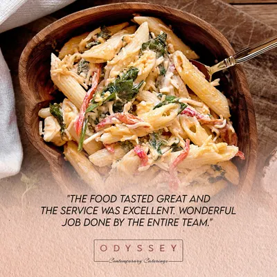 We are motivated by the sweet messages from our clients. This testimonial highlights the great taste of our food and the excellent service provided by our entire team.