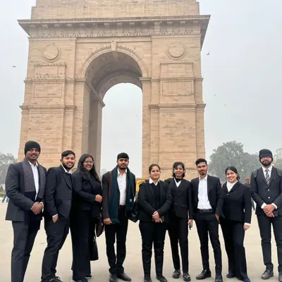 My team of interns are valuable assets to my practice. Here we are during an outing at India Gate in Delhi.