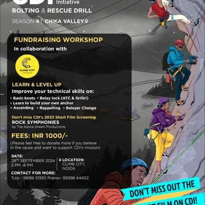We believe in building a strong, skilled climbing community. This poster highlights one of our technical workshops designed to level up your rope skills, from basic knots to rescue drills. These sessions, often held to support our crag development initiatives, are the perfect way to prepare for the real rock challenges you will face with us in the mountains.