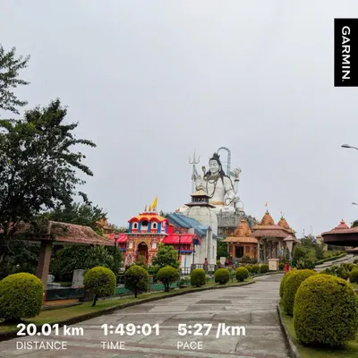 One of my most memorable running experiences was this 20k run up a beautiful mountain to the feet of Lord Shiva in Namchi. It was a run that started with transcending thoughts and ended in a state of pure, zoned-out bliss.