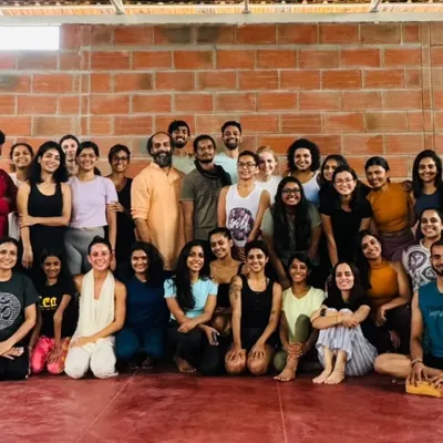 A group photo from a yoga bootcamp. I'm so grateful for all the experiences of learning and teaching that happen through yoga, and for the amazing people I get to share it with.