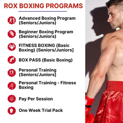 Here is a list of the different boxing programs we offer. From beginner and advanced programs to fitness boxing and personal training, there is an option for everyone.