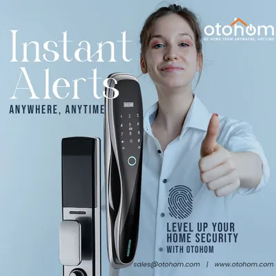 Level up your home security with our smart locks. This system provides instant alerts and multiple ways to grant access, so you're always in control, anywhere, anytime.