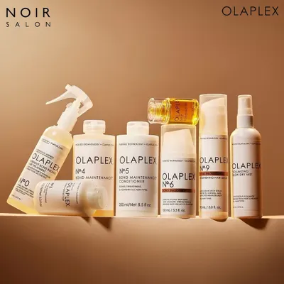 The complete Olaplex essentials lineup. From the No. 0 treatment to the No. 9 serum, this range provides everything you need to repair, protect, and maintain strong, healthy hair at home.