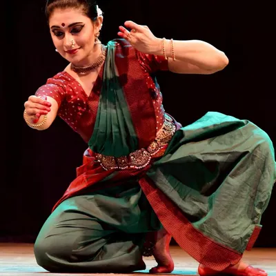 Embodying the 15th-century poet-saint Kanhopatra on stage in Aurangabad. Bringing her story, rooted in Marathi abhang poetry, to Maharashtra was a truly special experience.