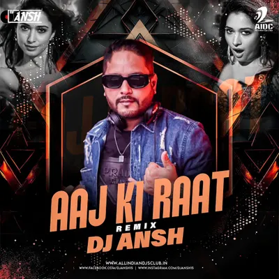 The official artwork for my Slap House remix of 'Aaj Ki Raat' from the movie Stree 2, featuring the amazing Tamannaah.