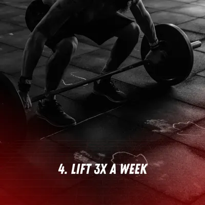 Gaining season tip: To build muscle, you need to lift consistently. We recommend lifting at least 3 times a week.