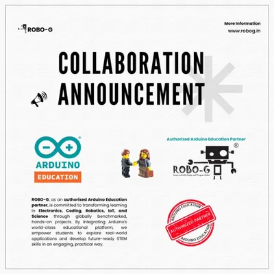 We are proud to be an authorized Arduino Education partner. This partnership allows us to offer world-class, hands-on projects in electronics, coding, and IoT, and provide complete Arduino lab setups for schools.