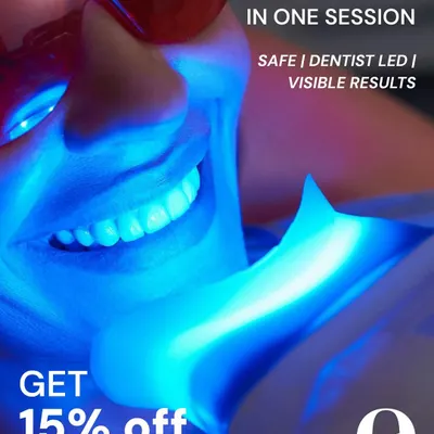 Your smile deserves the spotlight. In just one safe, dentist-led session, I can lift years of stains and give you a dazzling, natural white. A truly radiant smile is your best accessory for the big day and beyond.