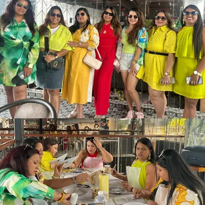 Reunited and it feels so good. This stylish group of friends celebrated their get-together with a creative kitty party, painting and laughing the afternoon away.