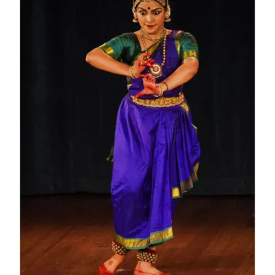 My student Chaitra Rao, captured in a moment of profound expression. Her performance showcases the beautiful blend of intricate Nrittha and soulful Abhinaya that we strive for.