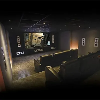 We present a complete THX Ultra2 certified theater installation, designed for a premium cinematic experience. This setup features multiple KEF Ci series in-wall speakers strategically placed for optimal sound imaging, tiered leather seating for unobstructed views, and professional acoustic treatment to ensure every detail is heard with absolute clarity.