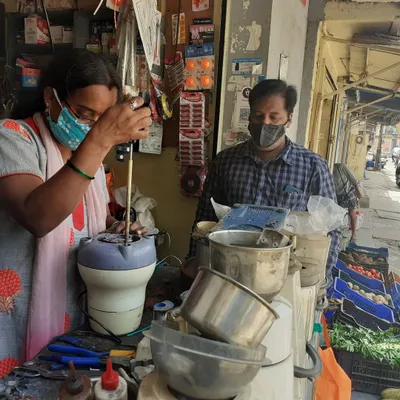 A participant gets hands-on with a mixer grinder repair at our Mumbai workshop. Our mentors are always there to guide you, whether you're a beginner or have some experience with DIY electronics.
