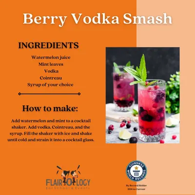 A recipe for a Berry Vodka Smash. This DIY guide shows you how to make a refreshing summer cocktail with watermelon juice, mint, and vodka.