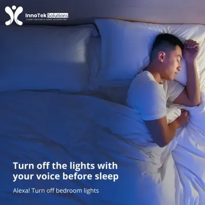 Our smart lighting solutions add convenience to your daily routines. With simple voice commands for Alexa or Siri, you can control lights throughout your house, like turning off the bedroom lights right before you go to sleep.