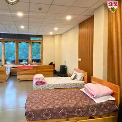 A look inside our clean and comfortable residential facilities in Bhutan during a high altitude training camp. We ensure our players have a safe and restful environment to recover after a hard day of training.