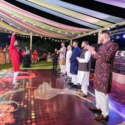 The Sangeet is a night for everyone to sing and dance with joy. For Sonam and Ross, we created a special performance floor and a vibrant atmosphere that paved the path for unforgettable moments and beautiful memories.