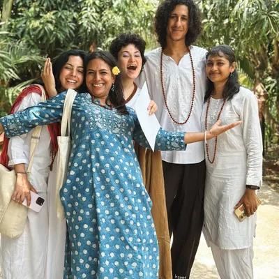 This is what post-ashram energy looks like. You don't just leave with a certificate; you leave with a new frequency and a family of friends from all over the world.
