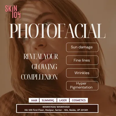 Reveal your most glowing complexion with a Photofacial. This treatment is excellent for reversing sun damage, reducing fine lines and wrinkles, and correcting hyperpigmentation.
