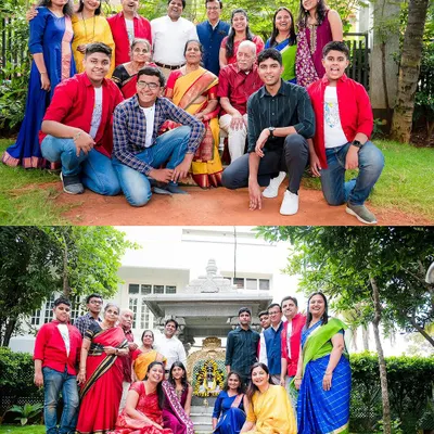 A vibrant outdoor family photoshoot with three generations together. We love capturing these large family gatherings, full of color, smiles, and connection.